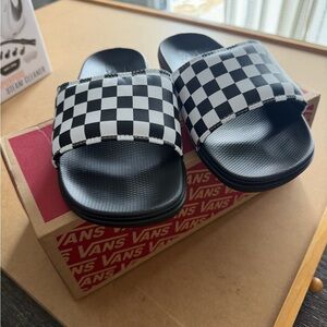 Vans Black Slide Sandals